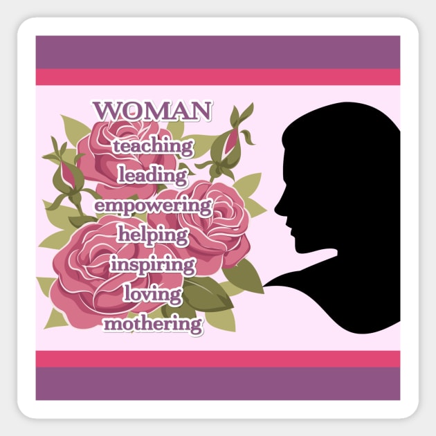 Woman Sticker by Aqua Juan